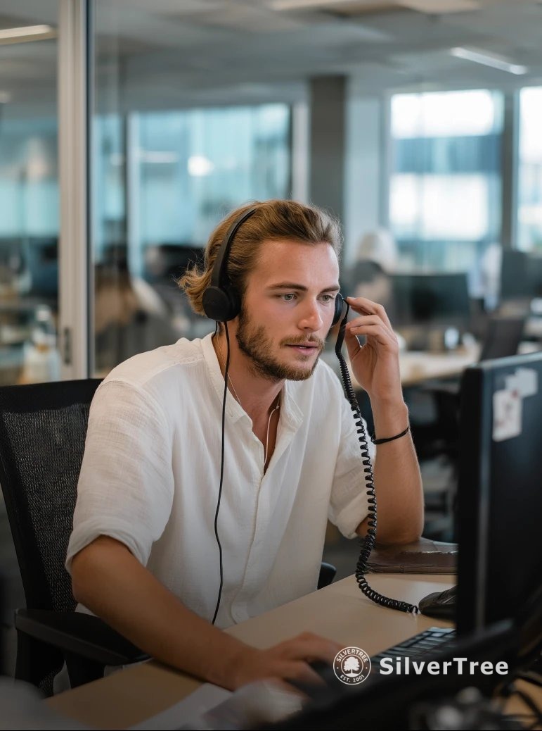 Expert support team resolving call issues for seamless VoIP Services experience.
